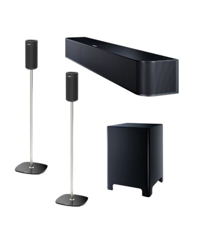 Revox Bundle #3 - Studioart S100 Soundbar & B100 Bass & 2pcs A100 Speakers with Floor Stands